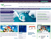 Tablet Screenshot of dentalhealth.ie